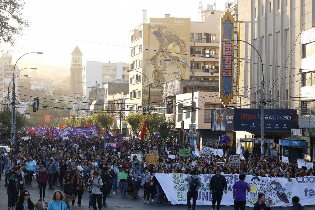 marcha 8M Valparaíso