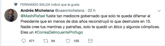 Andrés Michelena tweet Andrés Michelena tweet