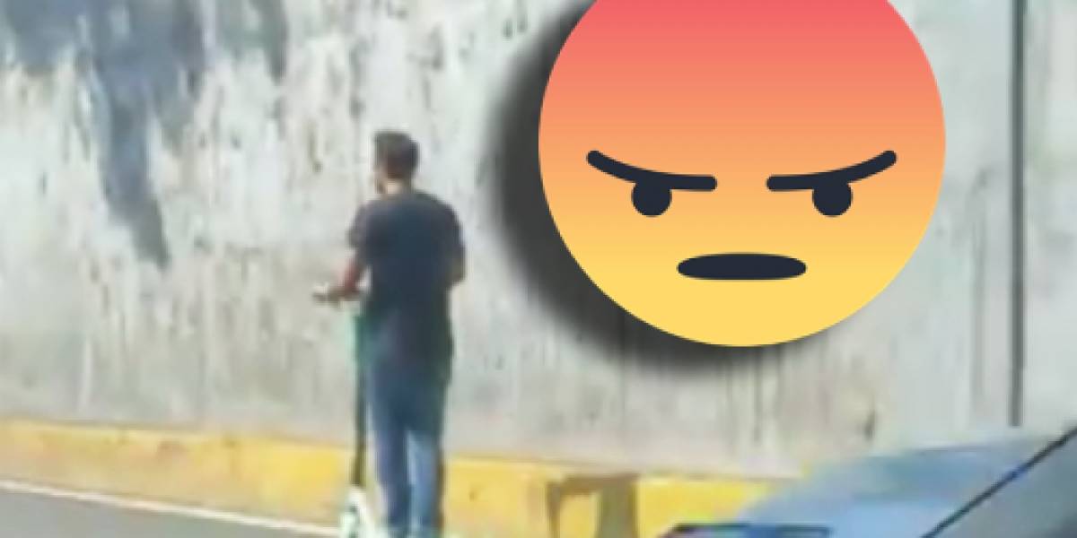 CDMX: Usuario de scooter eléctrico maneja por Viaducto como si nada y se vuelve viral