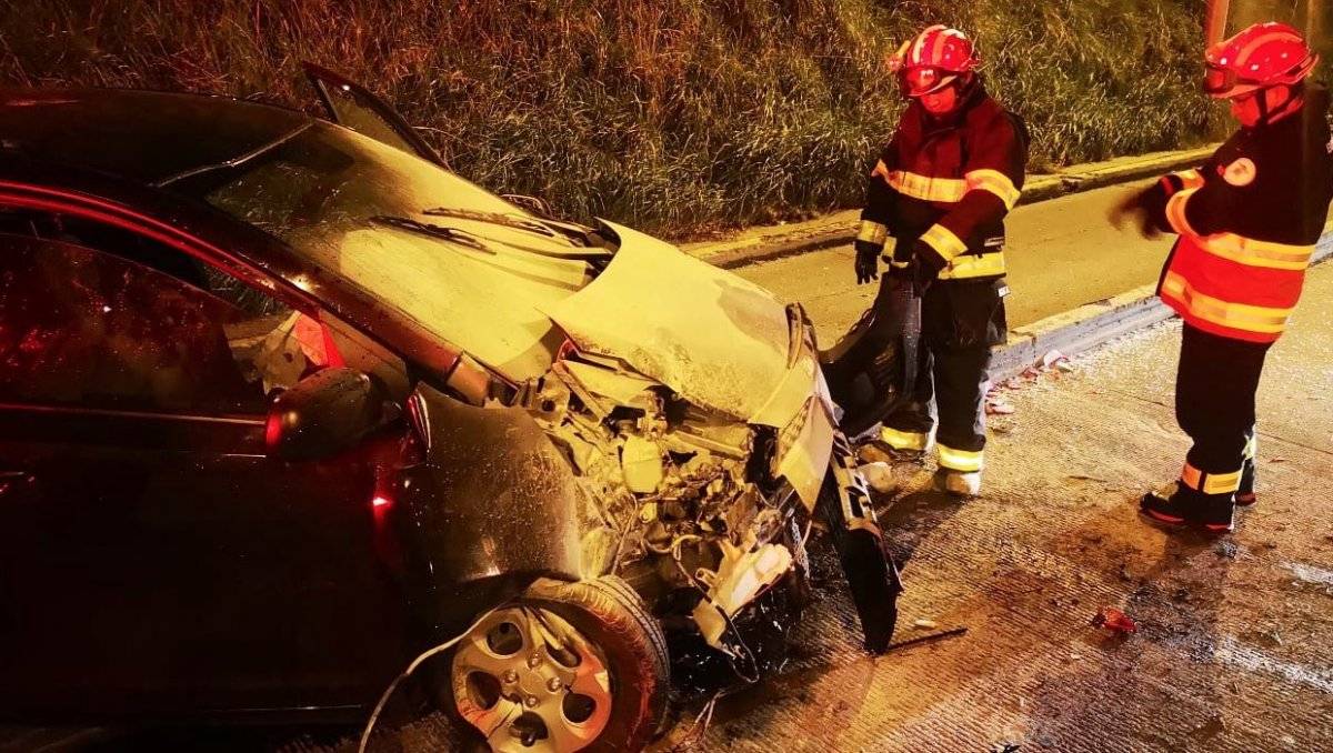 Un herido por accidente de tránsito en el sector La Y