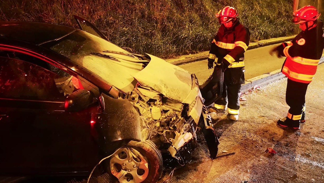 Un herido por accidente de tránsito en el sector La Y