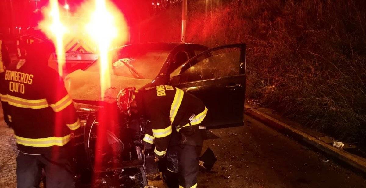 Accidente de tránsito en el sector La Y