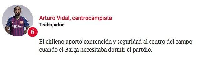 El comentario del diario Sport sobre Vidal /Imagen: Sitio web Sport