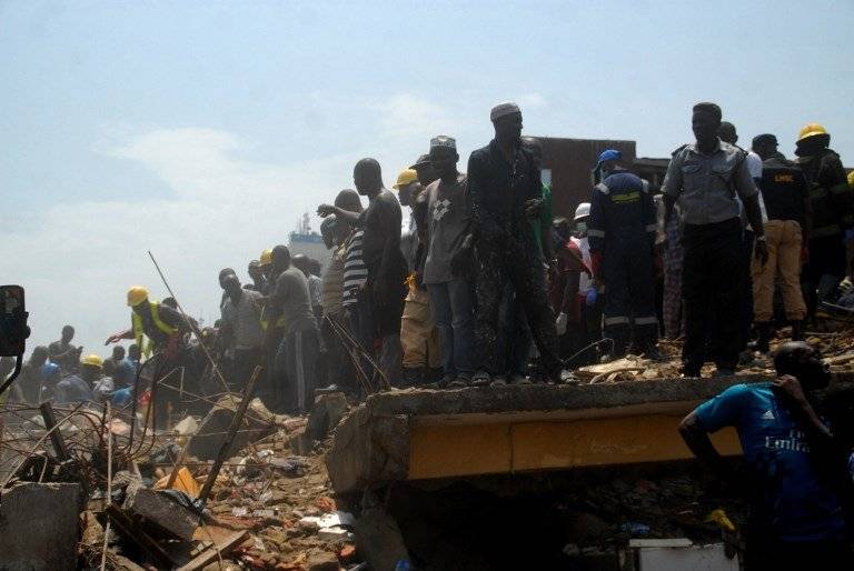 Derrumbe de edificio en Nigeria