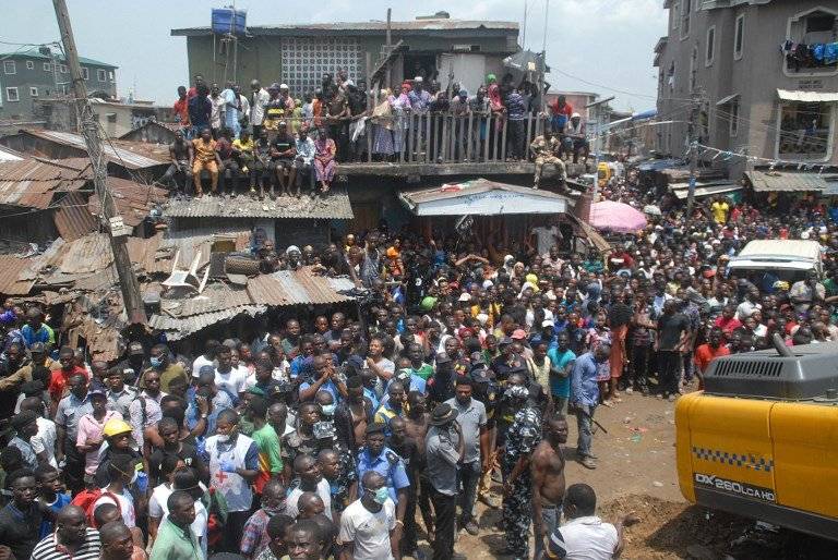 Derrumbe de edificio en Nigeria