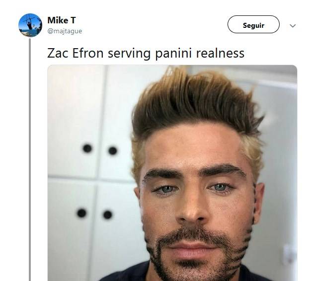 Look de Zac Efron que generó memes Look de Zac Efron que generó memes