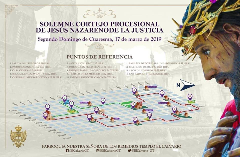 Recorrido de Jesús de la Justicia