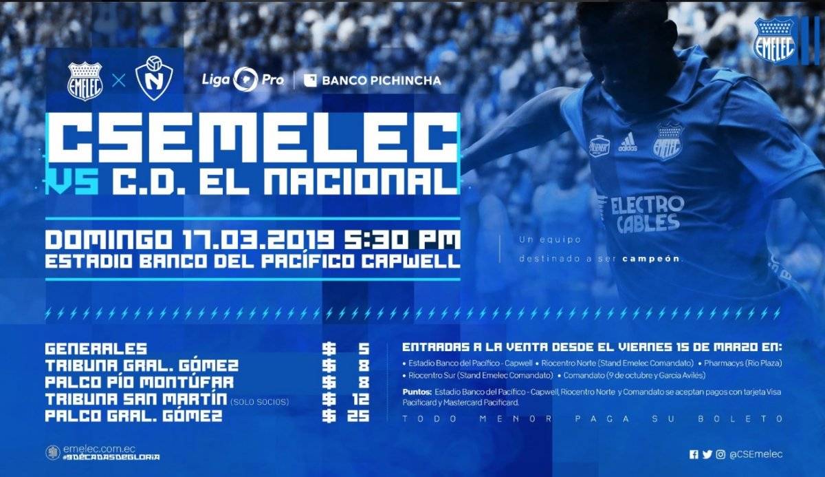 Emelec entradas