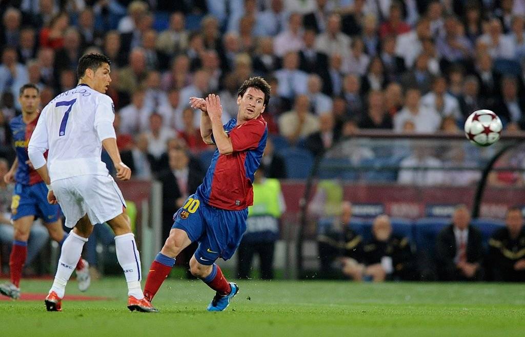 En la final de la Champions 2008-2009 el Barça de Messi venció al United de Cristiano / Foto: Getty Images