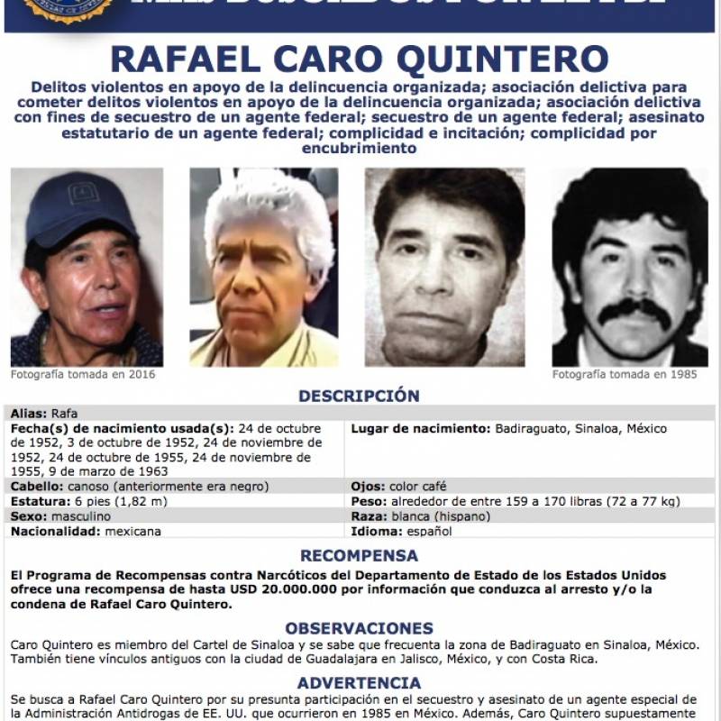 Quien Es Rafael Caro Quintero Biografia Del Narcotraficante Publimetro Mexico