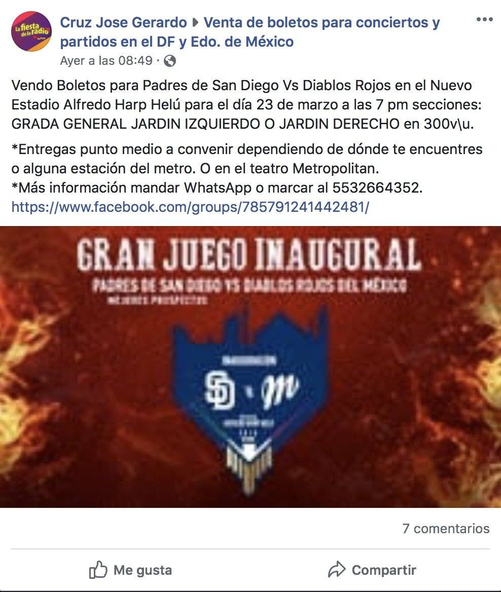 Agotados los boletos para inauguración de estadio de Diablos Rojos