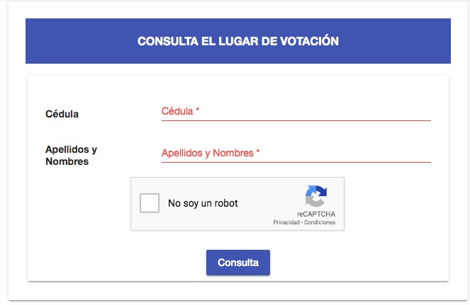 Dónde votar en las elecciones seccionales