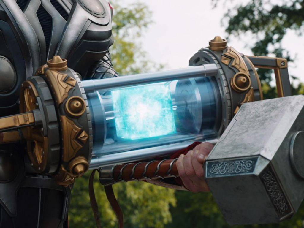 El Teseracto llevado por Thor a Asgard El Teseracto llevado por Thor a Asgard