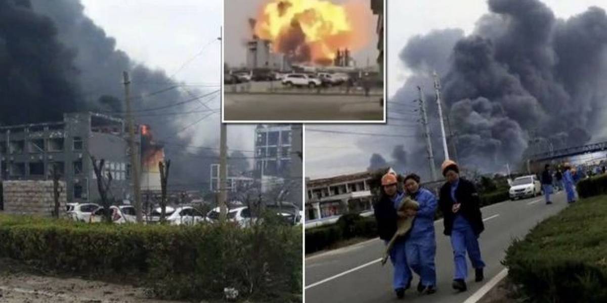 Grave explosión en planta química en China: Al menos seis muertos y 30 heridos