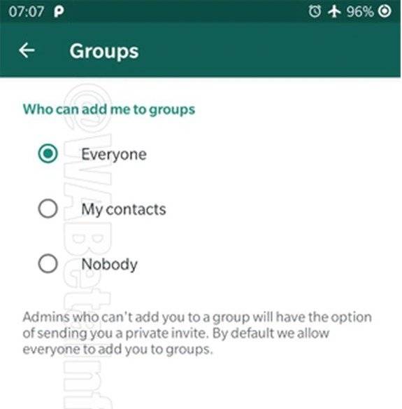 Invitación para los grupos de WhatsApp