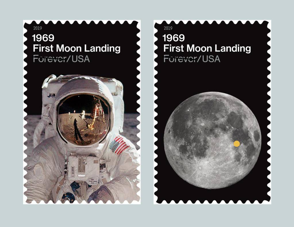 NASA celebrará los 50 años del hombre en la Luna con dos sellos