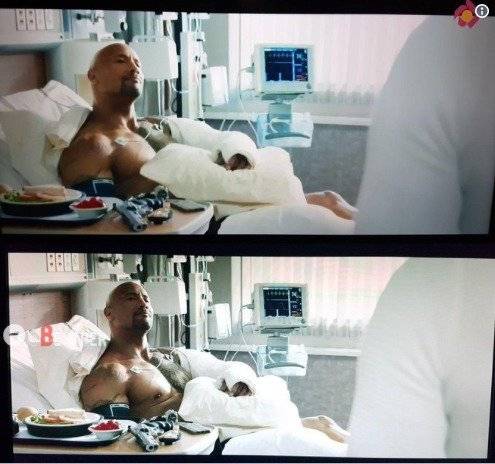 Censura a Dwayne 'La Roca' Johnson por escena en la que muestra sus pezones Censura a Dwayne 'La Roca' Johnson por escena en la que muestra sus pezones