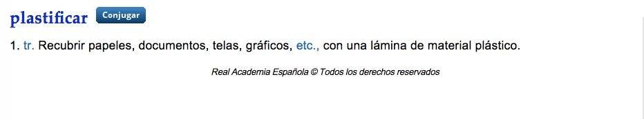 Plastificar es lo correcto