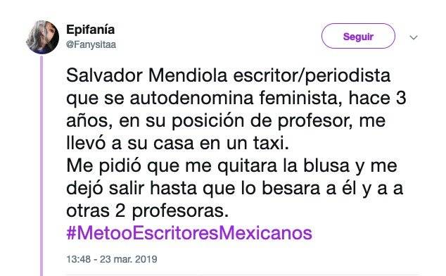 me too escritores mexicanos