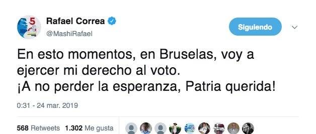 Correa voto 24 marzo