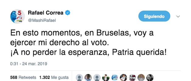Correa voto 24 marzo