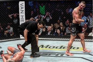 Anthony Pettis noquea a su rival a lo 'Superman' en UFC