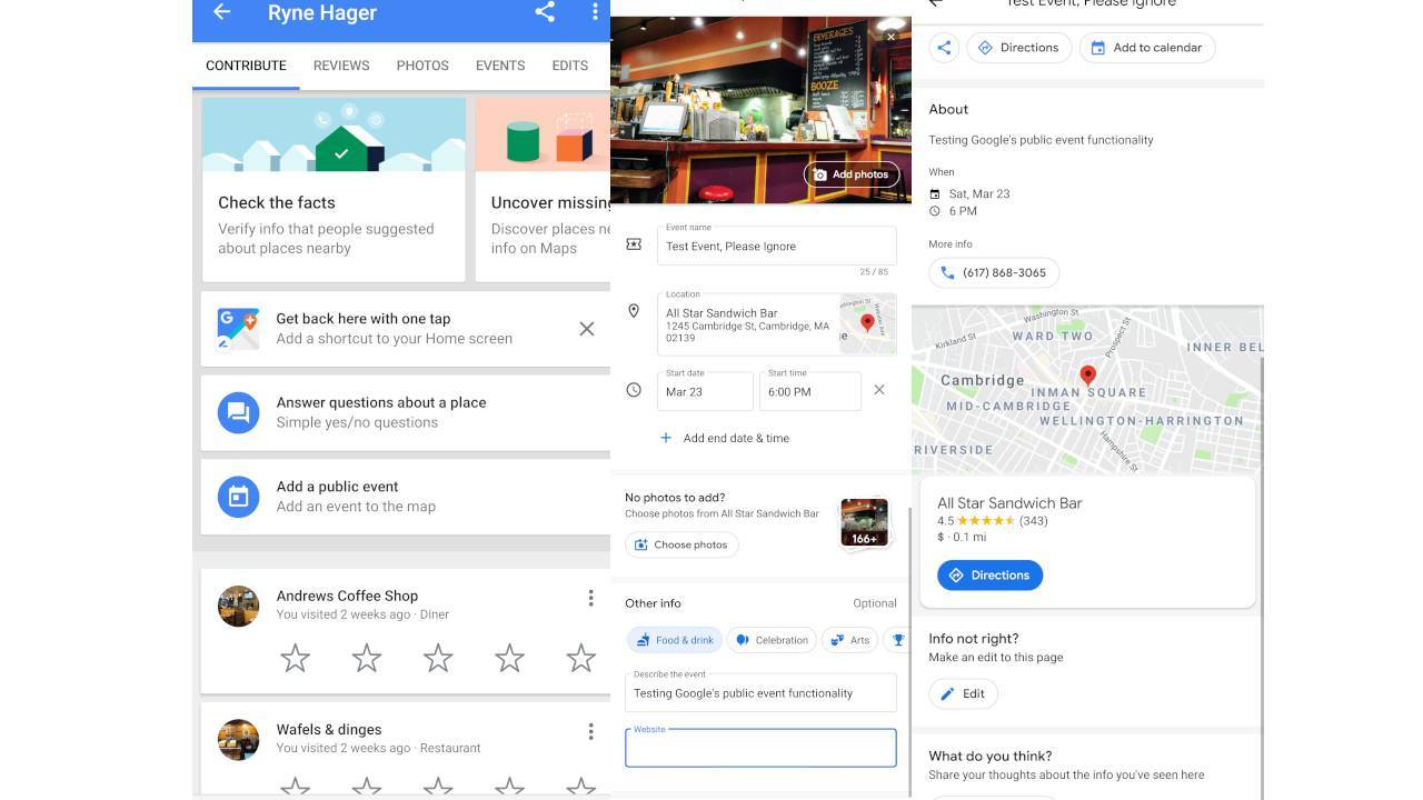 Google Maps se actualizará permitiendo a los usuarios la creación de eventos públicos Google Maps se actualizará permitiendo a los usuarios la creación de eventos públicos