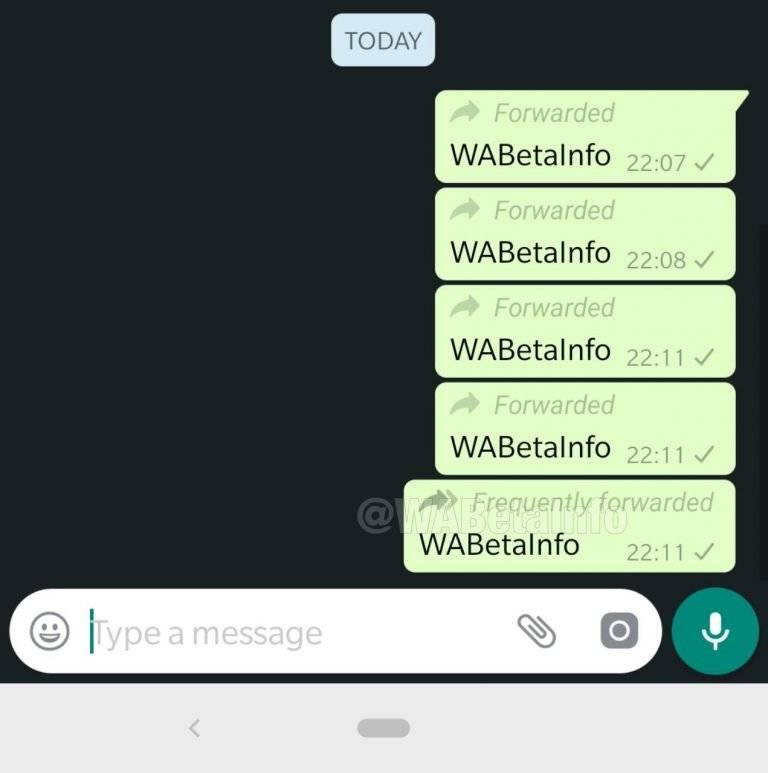 WhatsApp desde ahora avisará al usuario si un mensaje de ha reenviado muchas veces