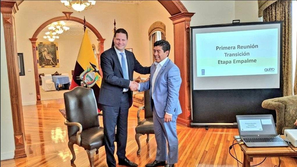 Jorge Yunda y Mauricio Rodas
