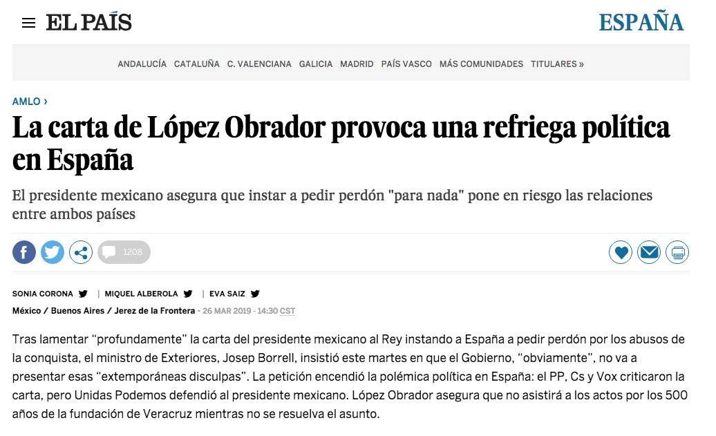Nota El País