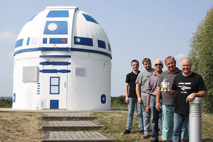 Ver para creer: alguien convirtió un observatorio en un R2-D2 gigante