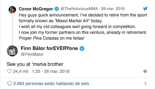 Mensaje de McGregor Mensaje de McGregor