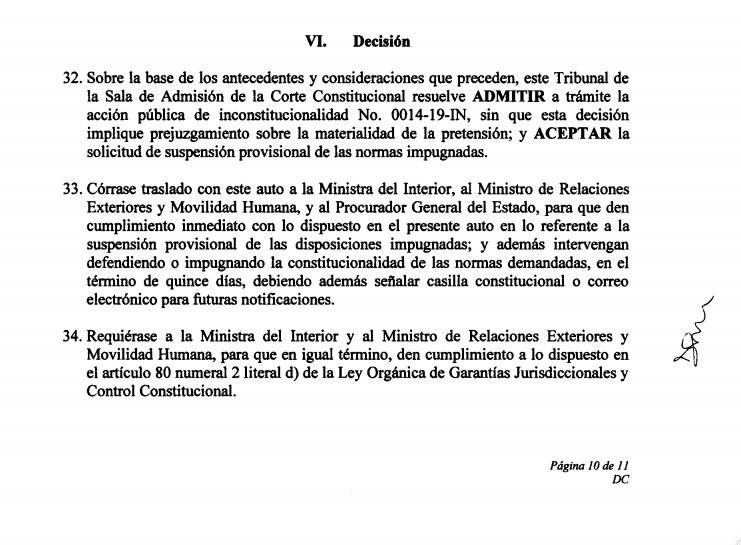 Ecuador elimina petición de antecedentes penales apostillados para ingreso de venezolanos al país
