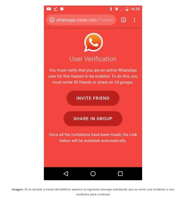 Nuevo engaño en WhatsApp