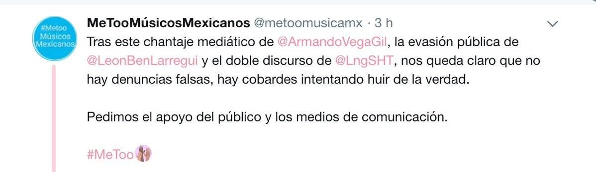 Me too músicos MX