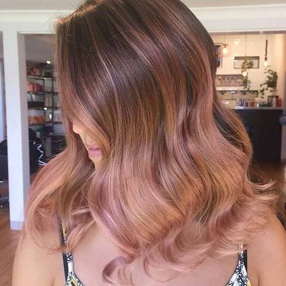 Cabello rose gold