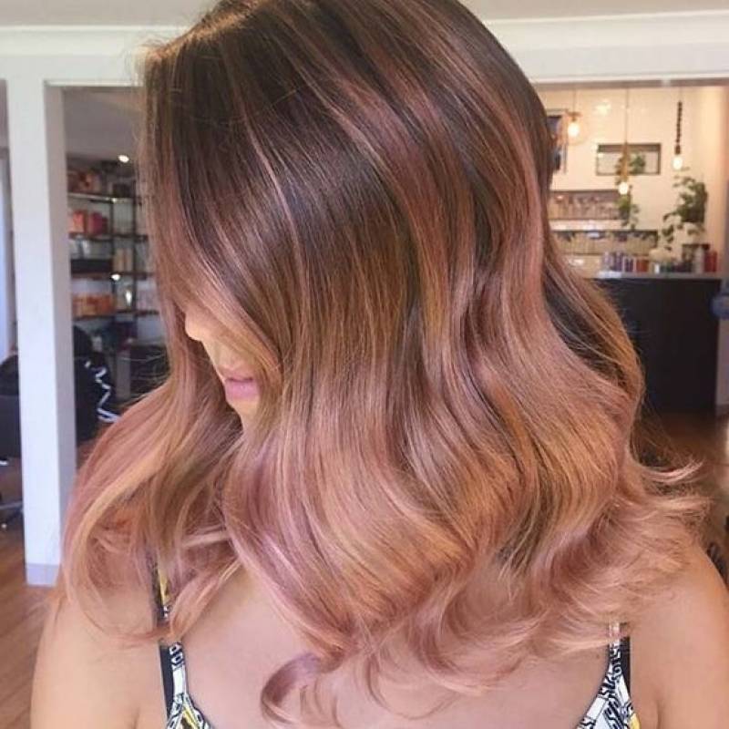 Cabello rose gold