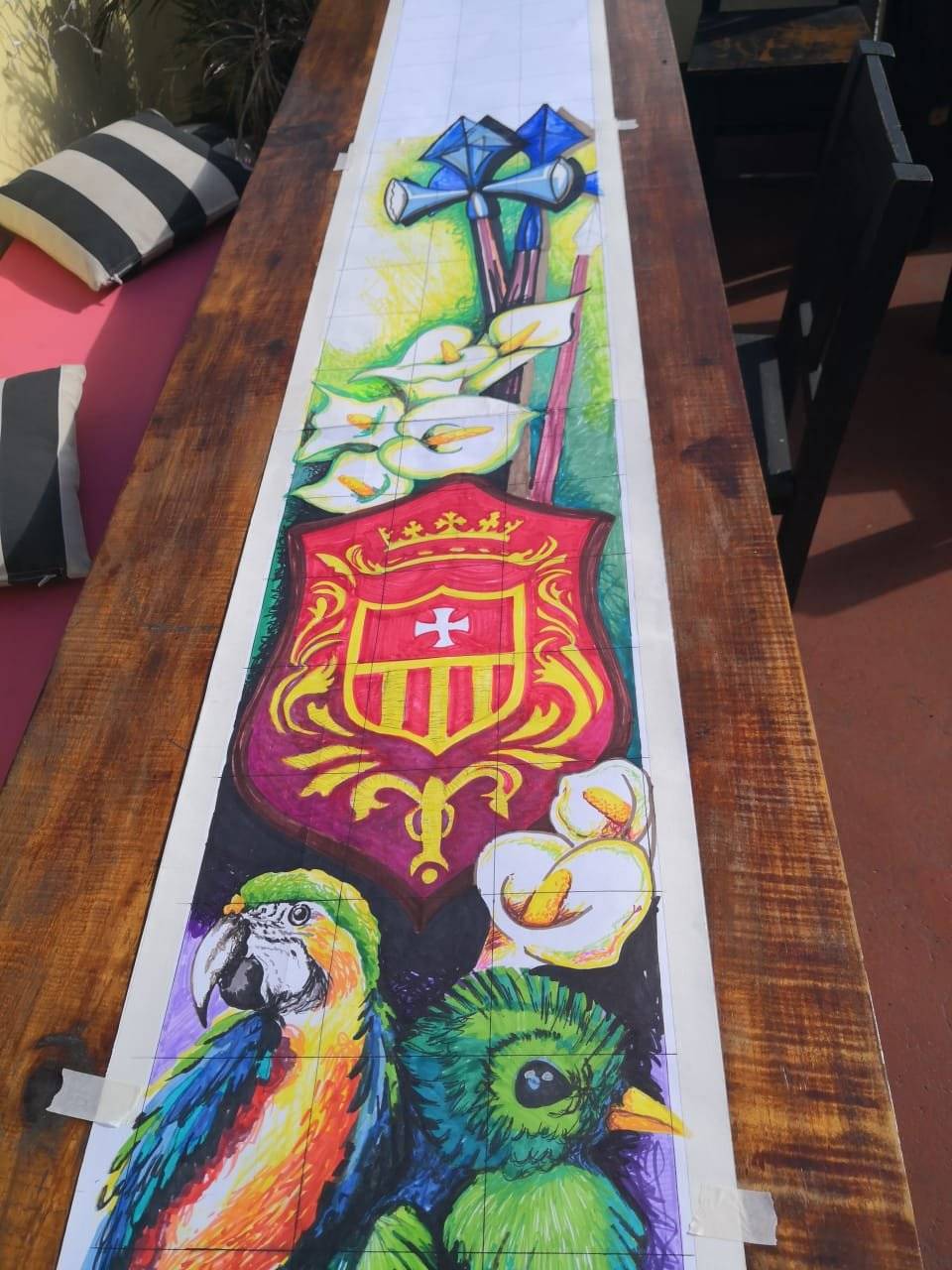 Alfombra "Tejiendo esperanza" en La Antigua Guatemala