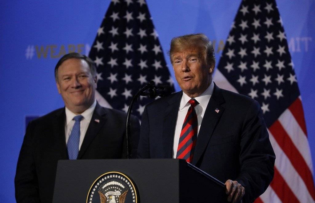 Mike Pompeo y Donald Trump