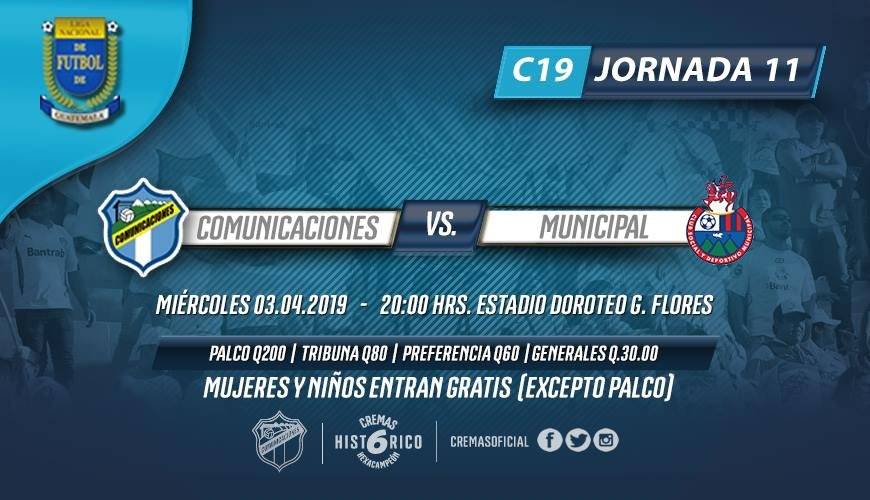 Clásico 305 Comunicaciones vs Municipal