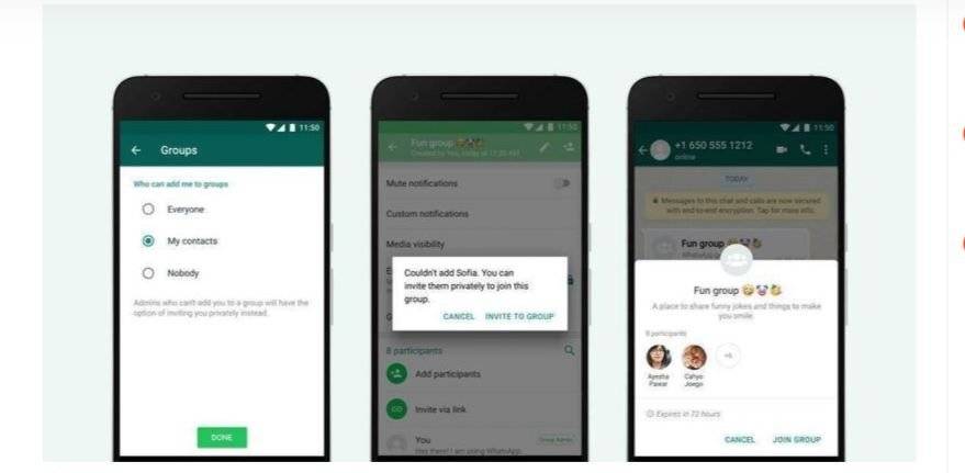 WhatsApp habilita opción para que no te agreguen a grupos sin tu permiso