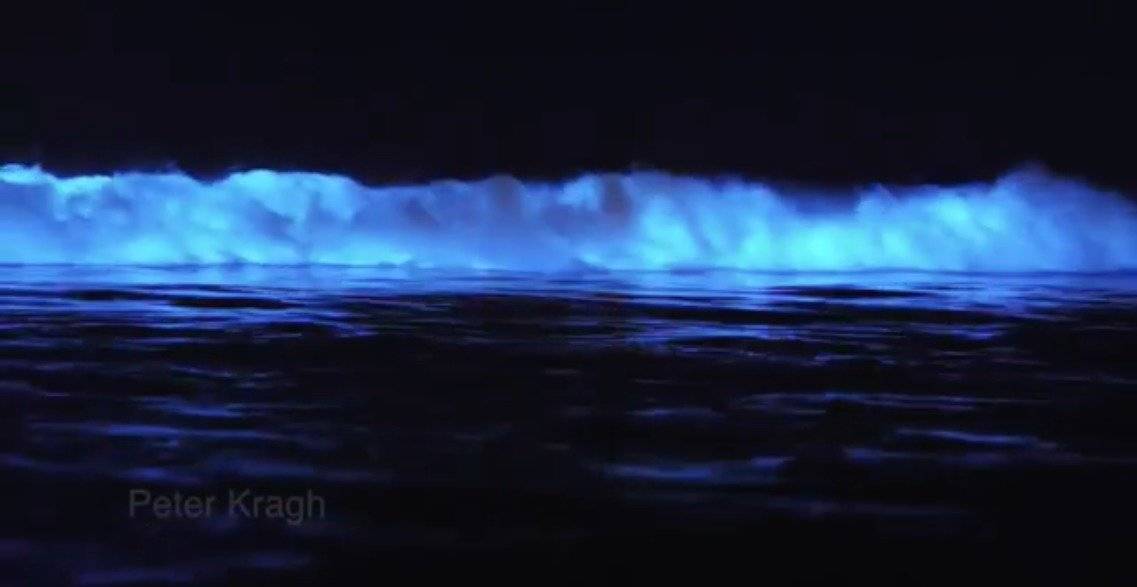 Destellos de luz en el mar