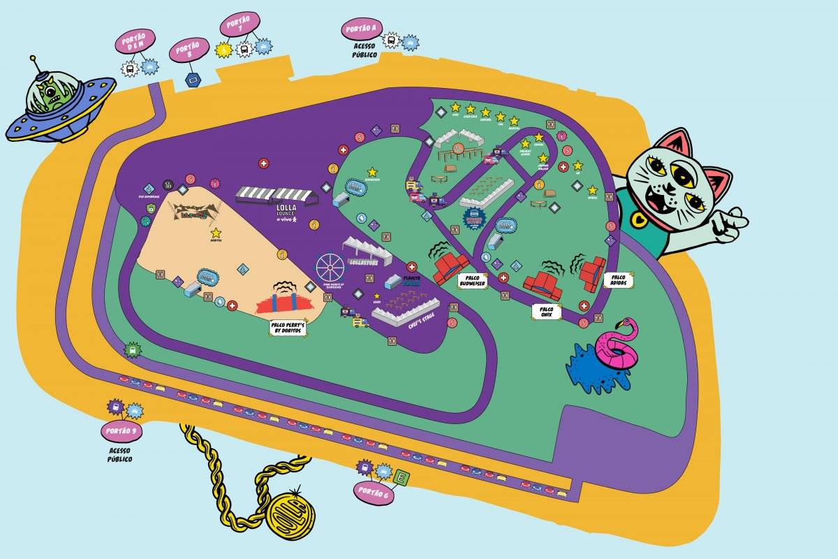 mapa lollapalooza