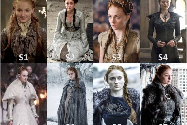 sansa stark evolucion estilo