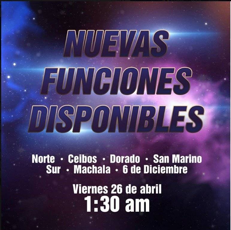 Supercines entradas Avengers EndGame