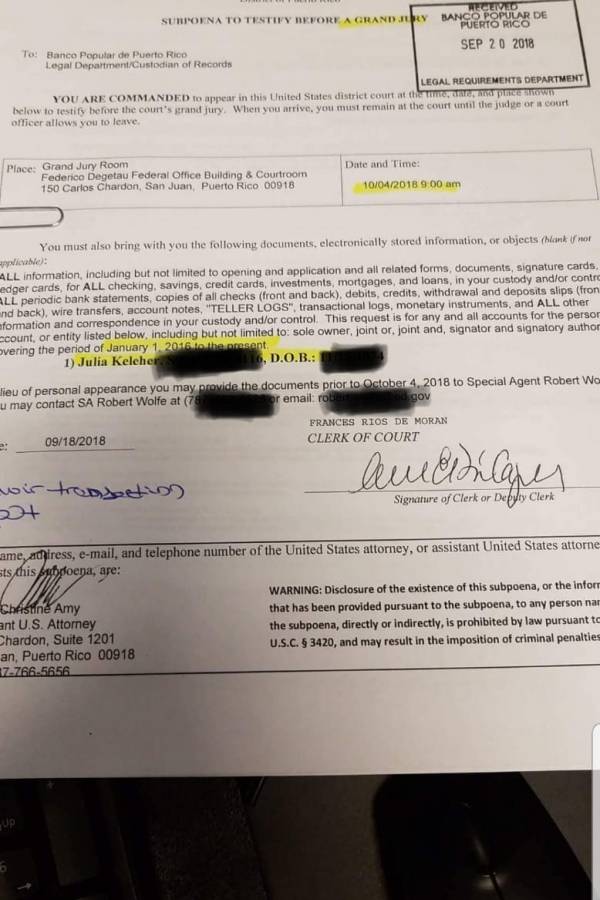 Subpoena Keleher CORRECTO