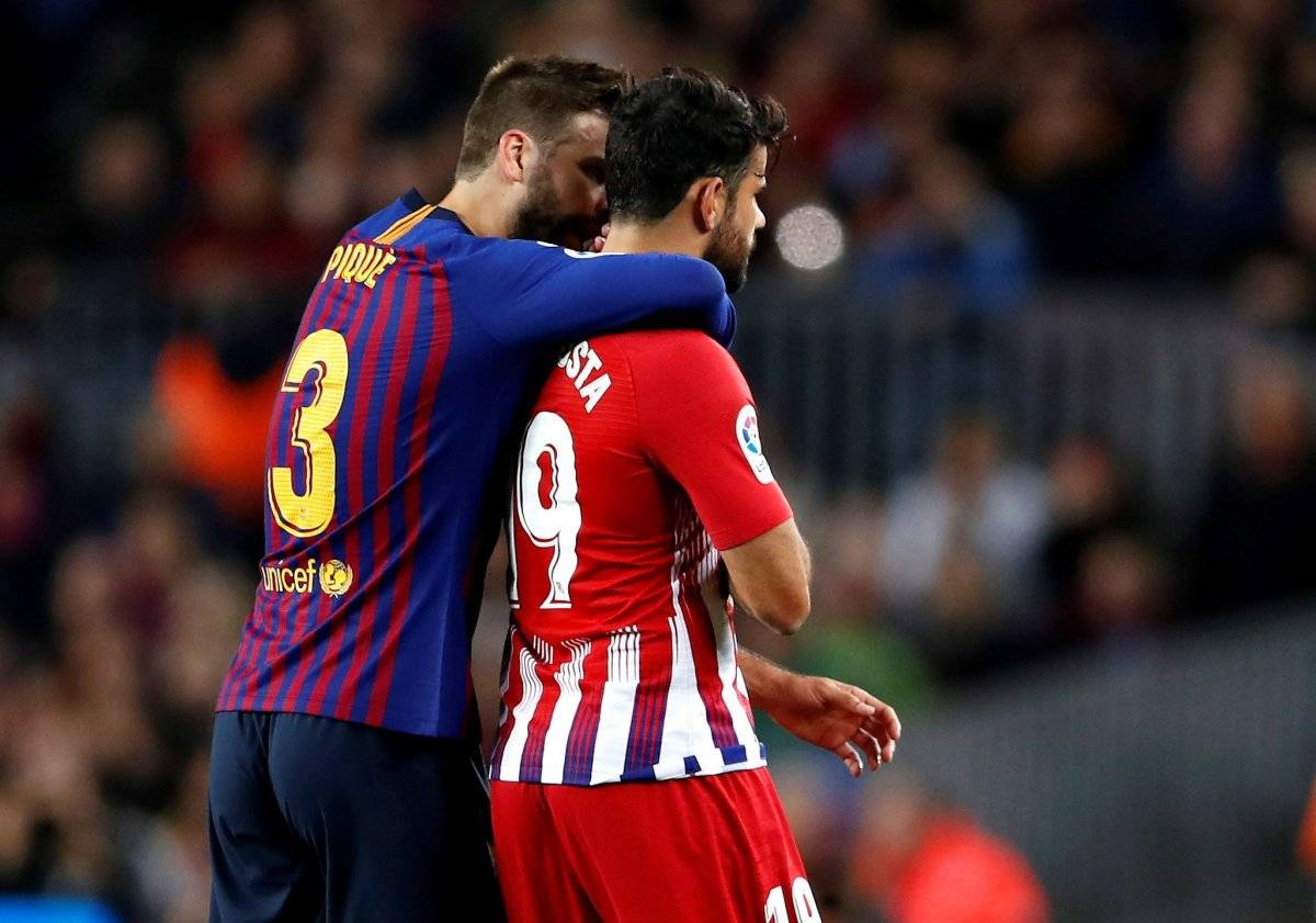 Diego Costa y Gerard Piqué