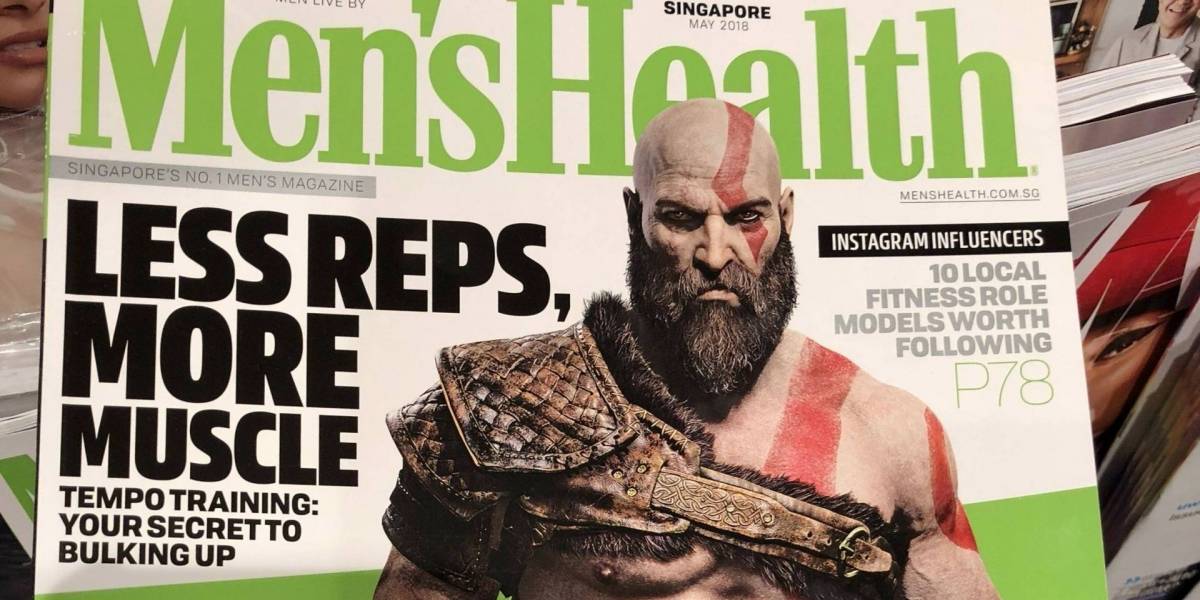 Kratos de God of War es la portada de la revista Men's Health