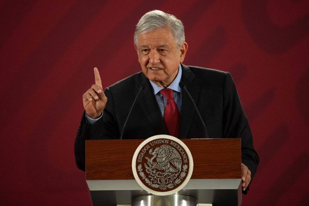 Andrés Manuel López Obrador en conferencia de prensa