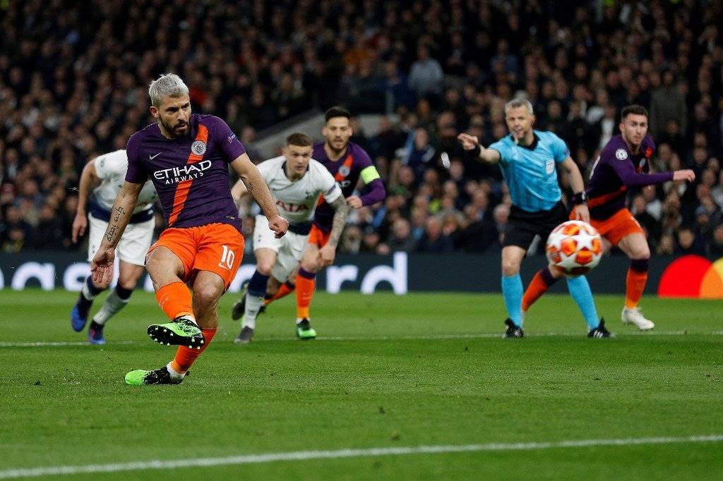 Penal de Sergio Agüero contra el Tottenham
